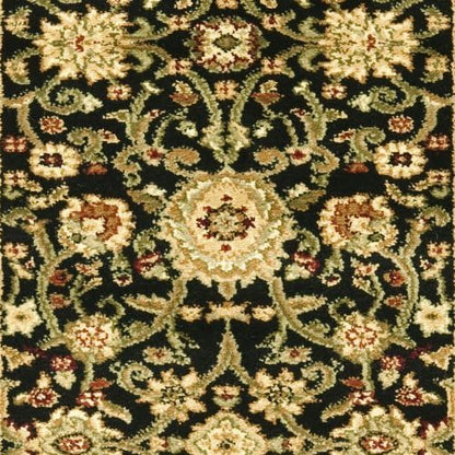SAFAVIEH Lyndhurst Collection Runner Rug - 2'3" x 8', Black & Ivory, Traditional Oriental Design, Non-Shedding & Easy Care, Ideal for High Traffic Areas in Living Room, Bedroom (LNH212A)