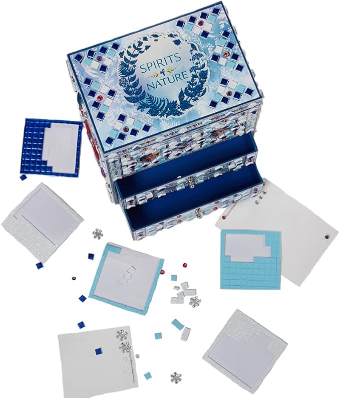 Disney Frozen 2 Elsa Jewelry Box Craft Kit DIY Mosaic Box for Girls, Frozen 2 Toy for Kids