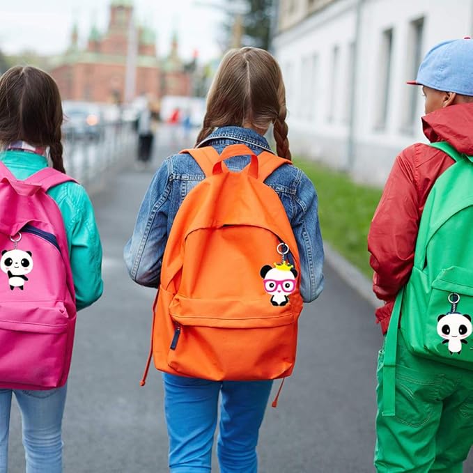 108Pcs Panda Party Supplies Favors Panda Keychains Rings Bracelets Panda Balloon Headbands Goodie Bags Stickers Toys Prizes Gift Carnivals for Kids Girls Panda Birthday Party Favor Supplies Goodie Bag