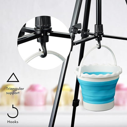 Artify 61 Inches Painting Easel Stand, Adjustable Height from 22-61”, Tripod for Painting and Display with a Carrying Bag, Aluminum, 1PACK, Black