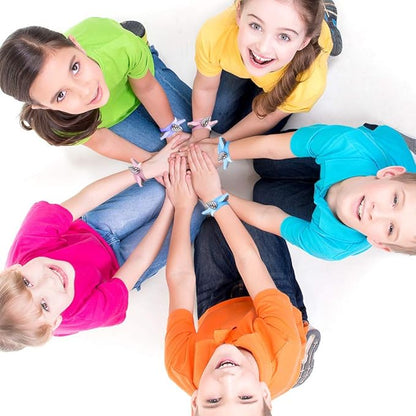 ArtCreativity Plush Unicorn Slap Bracelets for Kids, Set of 12, Cute Slap Bands for Girls with 3D Details, Unicorn Party Favors for Children, Pretty Goodie Bag Fillers, Pink, Purple, and Blue