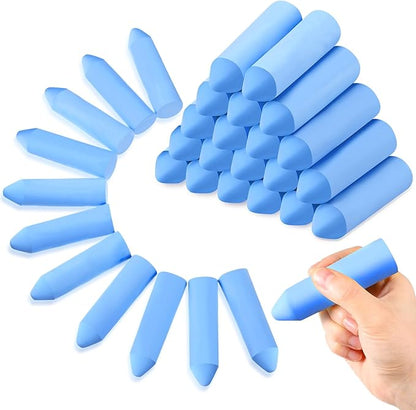 Fulmoon 40 Pcs Jumbo Sidewalk Chalk for Kids Outdoor Art Non Toxic Large Washable Street Chalk for Adults Drawing Painting Graffiti Classroom(Blue,Sharp Style)