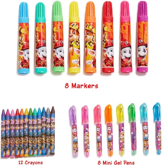 Innovative Designs Nickelodeon Paw Patrol The Movie Deluxe Activity Set with Carrying Tin, Coloring Sheets, Tattoos, Stickers, & Art Supplies