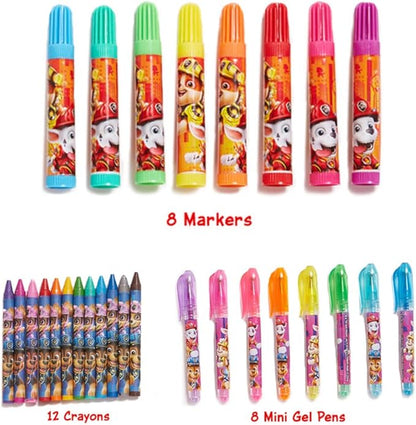 Innovative Designs Nickelodeon Paw Patrol The Movie Deluxe Activity Set with Carrying Tin, Coloring Sheets, Tattoos, Stickers, & Art Supplies