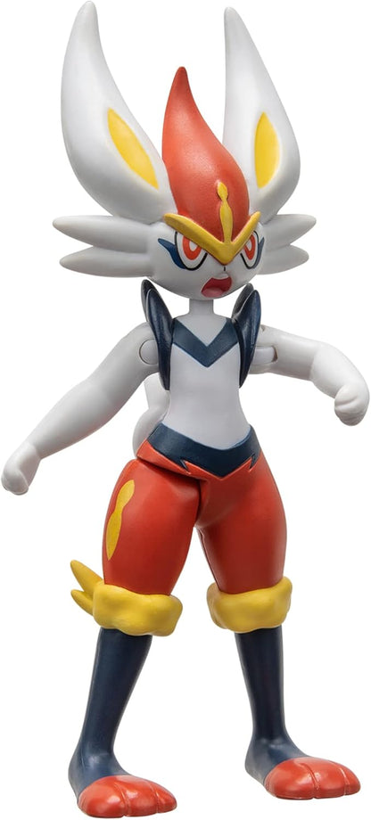 Pokémon Battle Figure 2 Pack - Features 4.5-Inch Cinderace and 2-Inch Pikachu Battle Figures with Accessory - Amazon Exclusive