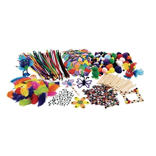 Colorations Classroom Crafting Starter Set, 17 Craft Products, Huge Value Pack, Bulk Assortment, Complete Set, Stock Up, Gift, Multi-Pack, Arts & Crafts, Kids, School, Education