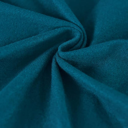 Easy-Going Oversized 6 Pieces Microfiber Stretch Sectional Recliner Loveseat Sofa Slipcover Soft Fitted Fleece 2 Seats Couch Cover Washable Furniture Protector with Elasticity for Pet Peacock Blue