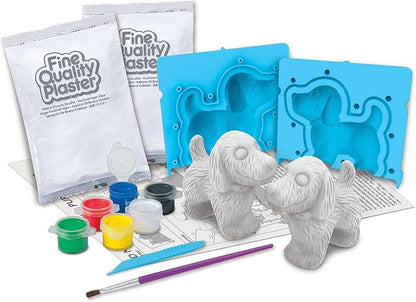 4M 3D Mould & Paint - Puppy Dogs Kit for Kids Ages 5+ - Create, Paint, and Decorate Adorable Puppy Figurines!