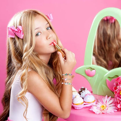 LovesTown 14 PCS Kids Bracelets for kids, Charm Bracelet Friendship Braided with Animal Woven, Birthday Holiday Gifts for Little Girls Dress Up Toddler Play Jewelry, Easter Basket Stuffers Eggs Toys