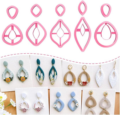 Keoker Polymer Clay Cutters, Boho Polymer Clay Cutters, Clay Earrings Cutters, Basic Polymer Clay Jewelry Making Supplies, Polymer Clay Cutter Sets