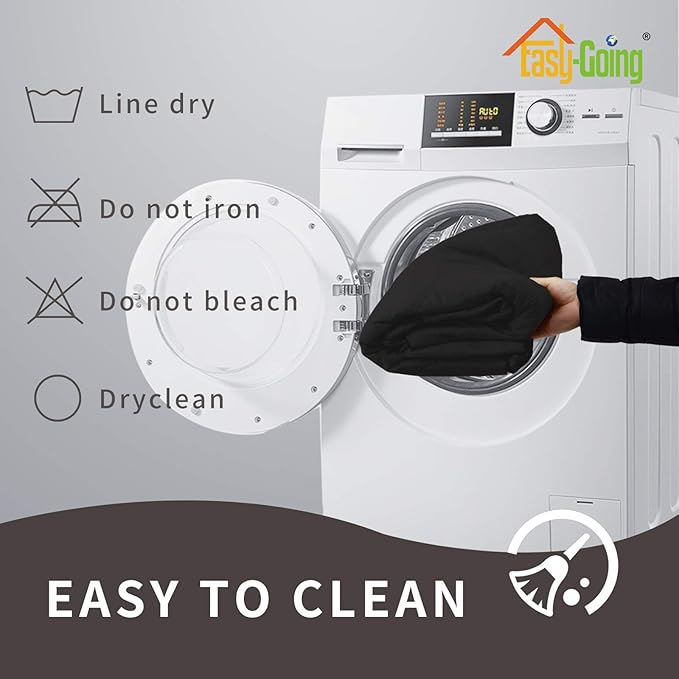 Easy-Going Sofa Slipcover Oversized Sofa Cover Waterproof Couch Cover Furniture Protector Cover Pets Covers Washable Non-Slip Fabric Pets Kids Children Dog Cat (Oversized Sofa, Black)