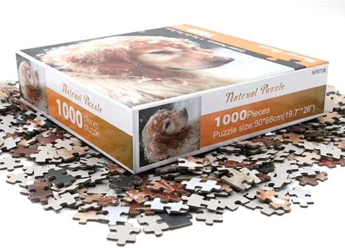 Jigsaw Puzzles 1000 Pieces for Adults 1000 Piece Puzzles for Adults and Kids (Cute Pet Dog)
