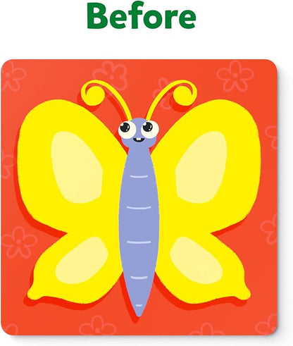 Skillmatics Art Activity - Fun with Foam Animals, No Mess Felt Sticker Art for Kids, DIY Craft Kits, Gifts for Boys & Girls Ages 3, 4, 5, 6, 7, Travel Toys