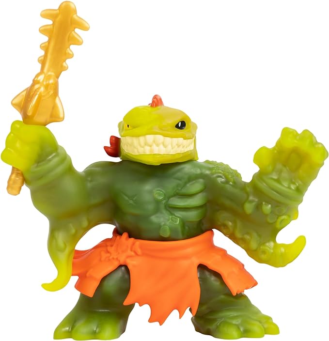Heroes of Goo Jit Zu Cursed Goo Sea | Super Stretchy, Goo Filled Toy Ill EEL Action Figure Hero Pack | with Color Changing Face That Reveals His Curse | Stretch Him 3 Times His Size