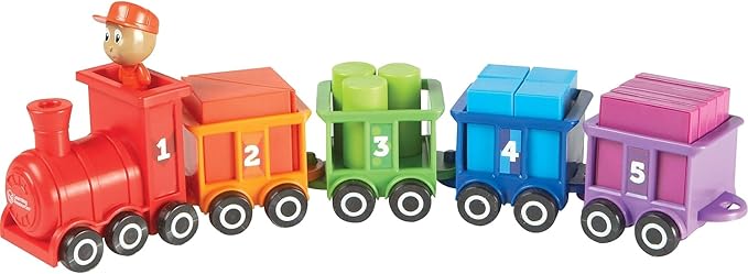 Learning Resources Count & Color Choo Choo, Interactive Train Learning Toy, 21 Pieces, Ages 2+