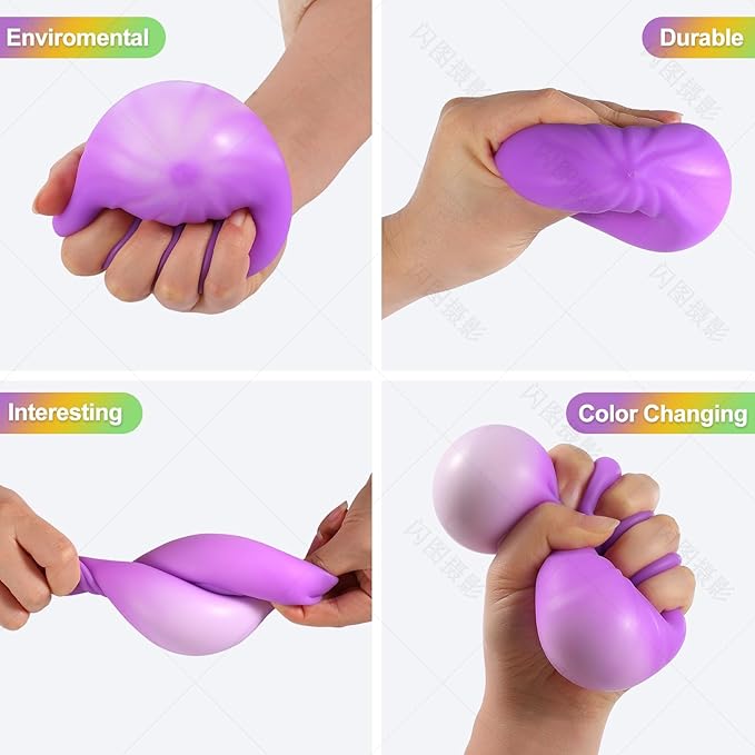 Dumpling Squishy Mystery Box, Dumplings Squeeze Stress Balls for Kids & Adults, Sensory Fidget Toys for Anxiety Relief, Crazy Fun Squishy Dumpling Ideal Gift for Boys,Girls,Teens(Pink)