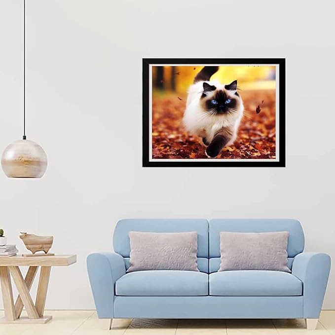 Jigsaw Puzzles 1000 Pieces Puzzles for Adults, Cats Playing in The Park Wooden Puzzle Animal Unique Difficult and Challenge Large Puzzle Game Decompressing Toys Best Gift for Cat Lovers