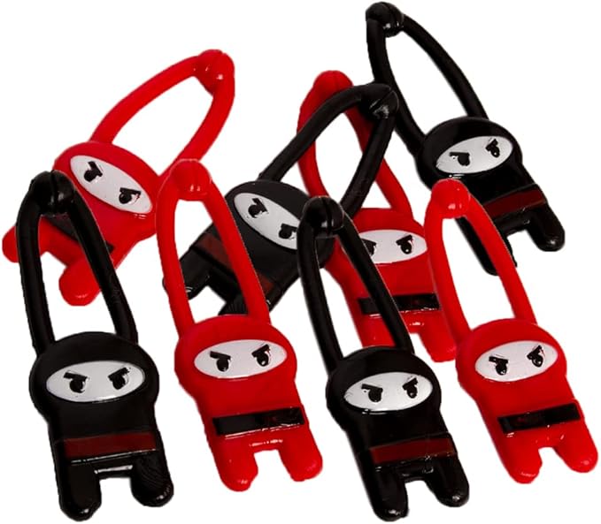 Tigerdoe Ninja Themed Party Supplies 60 Piece Set – Ninja Birthday Party Decorations – Ninja Party Favor Boxes, Notepads, Slap Bracelets, Stamps, and Slingshot Ninja Toys