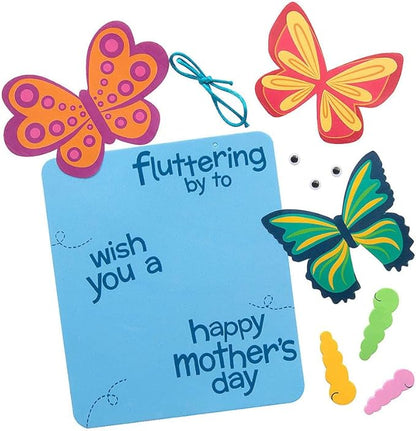 Fun Express 3D Mother's Day Butterfly Sign CK-12 - Craft Kits - 12 Pieces