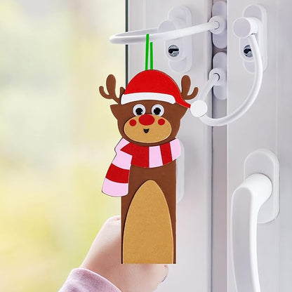 Winlyn 24 Sets Christmas Craft Kits Winter Crafts DIY Christmas Ornaments Art Sets Snowman Reindeer Pine Tree Owl Penguin Christmas Foam Stickers Arts and Crafts for Kids Holiday Classroom Activities