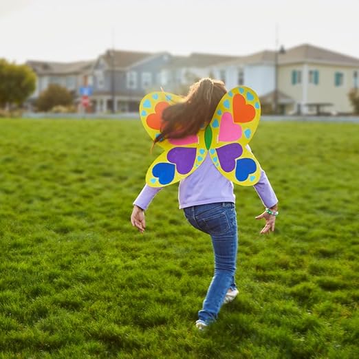 Colorations Decorate Your Own Wings Set of 12 for Kids Arts and Crafts Activity (FLYAWAY)