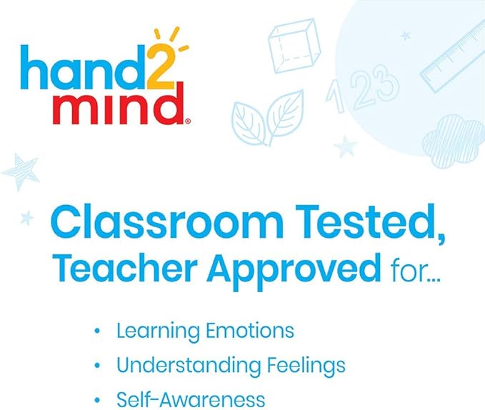 hand2mind See My Feelings Mirror, Play Therapy Toys, Mindfulness for Kids, Emotional Regulation for Kids, Social Emotional Learning Activities, Calm Down Corner Supplies, Calming Corner (Set of 4)