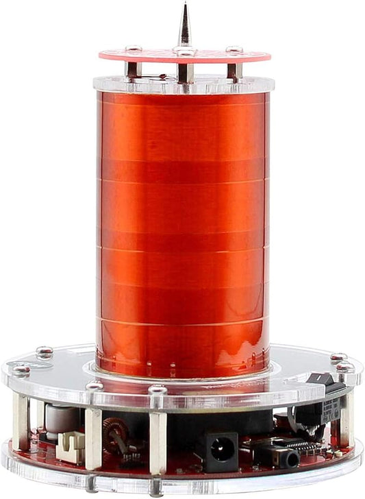 JZENT Bluetooth Music Tesla Coil PLLSSTC Desktop Toy Plasma Loudspeaker Arc Generator Wireless Transmission Teaching Demonstration Experiment Model JN-02