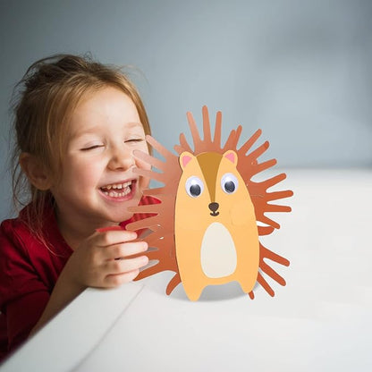 Sumind 16 Sets Arts and Crafts Kits for Kids Ages 3-5 Toddlers Craft Kit for Preschoolers Kindergarten Elementary Animal Handprint Educational Learning Easy Fun School Birthday Gift for School Opening