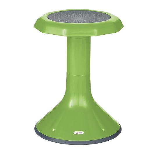 ECR4Kids ACE Active Core Engagement Wobble Stool, 18-Inch Seat Height, Flexible Seating, Grassy Green