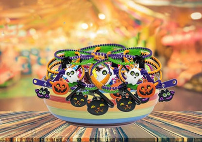 UpBrands 144-Pack Halloween Fidget Zipper Bracelets Bulk - Exciting Sensory Toys for Kids & Adults, Perfect for Fun Halloween Goodie Bags Stuffers and Party Favors Kit