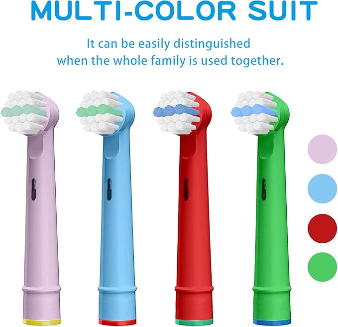 Kids Toothbrush Replacement Heads for Oral B Electric Toothbrush Replaced Brush Heads Soft Bristles for Children 8 Pack