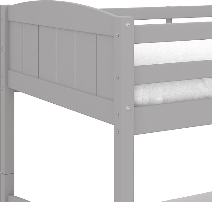 Hillsdale, Alexis Contemporary Wood Arch Twin Over Twin Size Bunk Bed, Gray