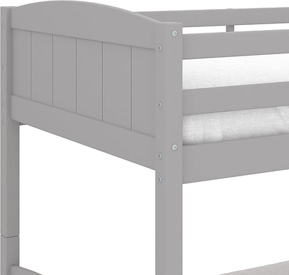 Hillsdale, Alexis Contemporary Wood Arch Twin Over Twin Size Bunk Bed, Gray