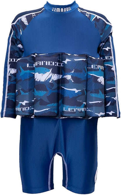 Baby Kids Floatation Suit Float One-Piece Swimwear Buoyancy for Girls Boys 1-8Years