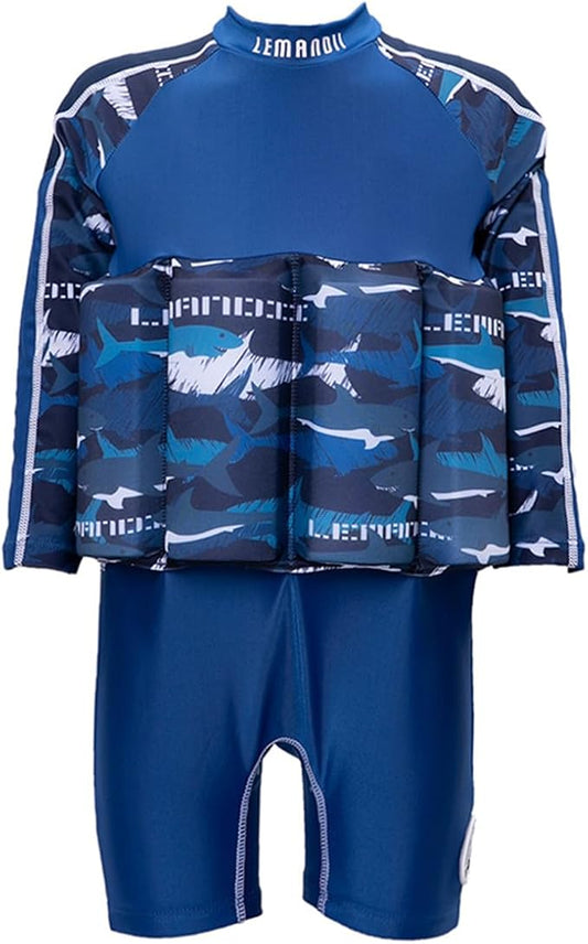 Baby Kids Floatation Suit Float One-Piece Swimwear Buoyancy for Girls Boys 1-8Years