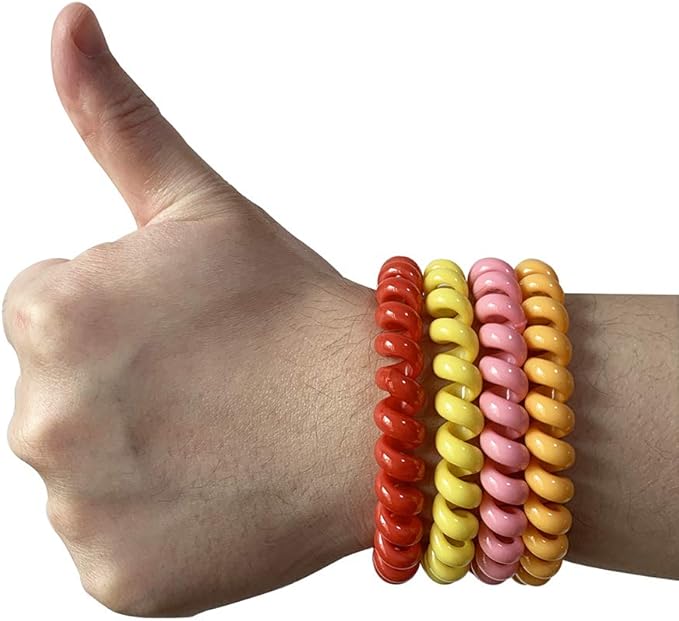 Sensory Bracelets for Autism, ADHD, SPD – Stretchy Coil Bracelets for Special Needs (8 Pack)