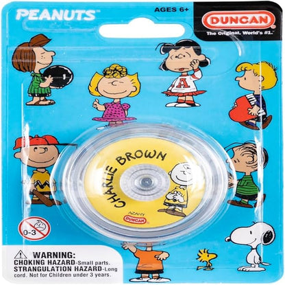 Duncan Toys Imperial Yo-Yo, x Peanuts Imperial Yo-Yo, Beginner Yo-Yo with String, Steel Axle and Plastic Body, Charlie Brown