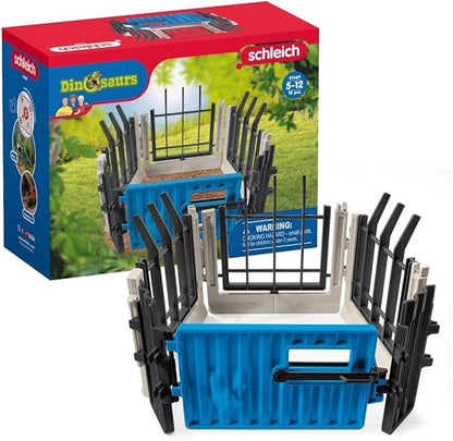 Schleich Dinosaurs, Dinosaur Toy, Dinosaur Toys for Boys and Girls 4-12 Years Old, Extend-A-Fence Toy, Ages 4+