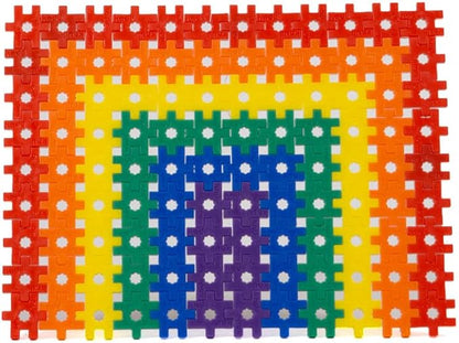 KADU Rainbow 250 Piece Set - STEM/STEAM Building + Construction Toy, for Open + Imaginative Play Ages 5+