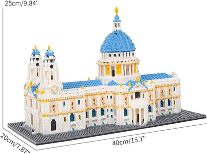 St Paul's Cathedral London Building Blocks Set (7053Pcs) Famous World Architecture Educational Toys Micro Bricks for Kids Adults