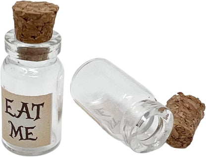 UMBRELLALABORATORY 6-10pcs Alice in Wonderland Party Supplies, Decoration, Potion Bottle with Cork Costume Accessory, DIY jewelry making charms