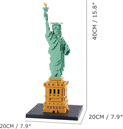 Statue of Liberty Building Blocks Set (2810Pcs) Famous World Architecture Educational Toys Micro Bricks for Kids Adults