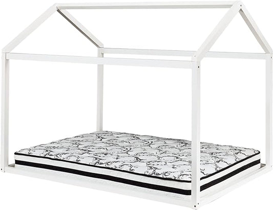 Signature Design by Ashley Flannibrook Contemporary House Bed Frame, Full, White
