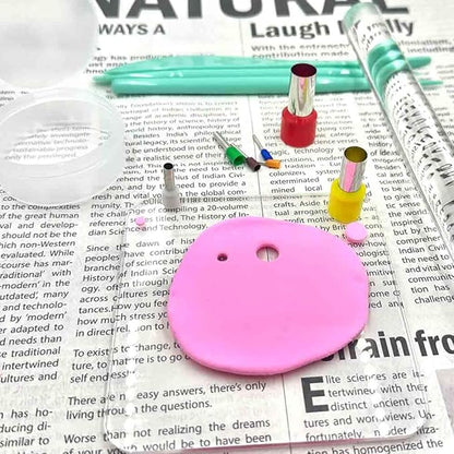 13PCS Polymer Clay Tool Set Acrylic Clay Roller with Acrylic Sheet Backing Board Clay Modeling Shaping Tool Round Shape Clay Cutters for Pottery Polymer Clay DIY Sculpting Craft