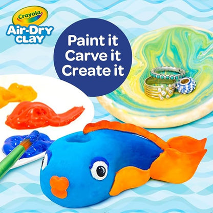 Crayola Air Dry Clay (5lbs), Natural White Modeling Clay for Kids, Sculpting Material, Bulk Craft Supplies for School Classrooms