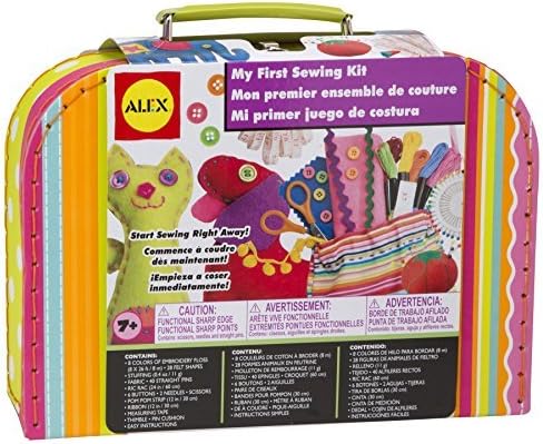 My First Sewing Kit by Alex Crafts, Perfect for Beginners, Arts and Crafts Colorful and Fun Sewing Projects to Learn the Basic Skills of Sewing (Ages 7+)
