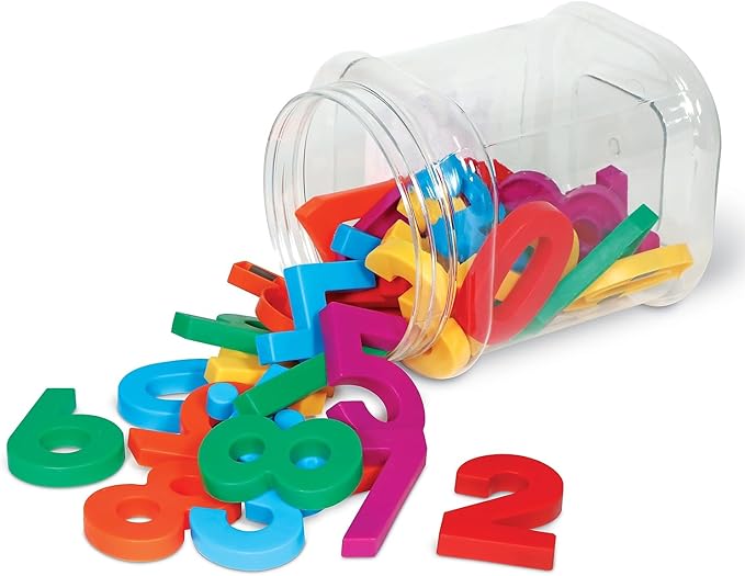 Learning Resources Jumbo Magnetic Numbers, Whiteboard Classroom Accessories, Number Recognition, Counting Skills, Set 36, Ages 3+