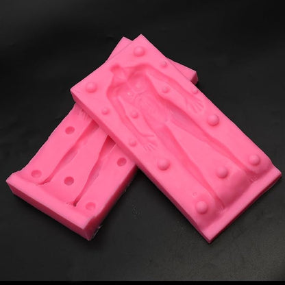 3D Human Body Silicone Clay Mold, Large Human Sculpture Polymer Mold Full Body Mold for Polymer Clay Craft (Large Man Body)