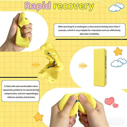 2026 Upgraded Slow Rebound Butter Squeeze Stress Balls, Soft Butter Stick Squishies Toy, Slow Rising Sensory Fidget Toy for Stress Relief & Calming（2PCS）