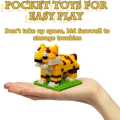 12 Packs Mini Forest Animals Building Blocks Toys Party Favors for Kids,STEM Educational Brick Kits,Goodie Bags, Classroom Prizes, Birthday Valentines Easter Gifts for Kids Boys Girls 1347PCS